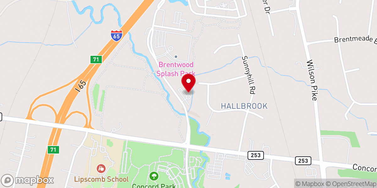 Map showing location of All Saints Presbyterian Church