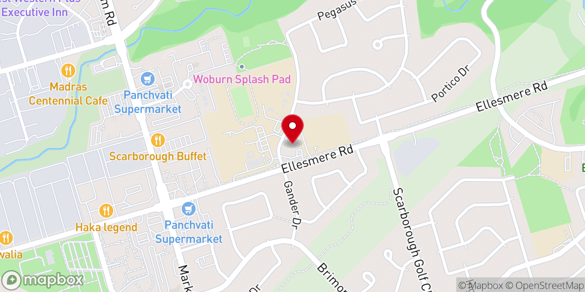 Map showing location of St Thomas More Church