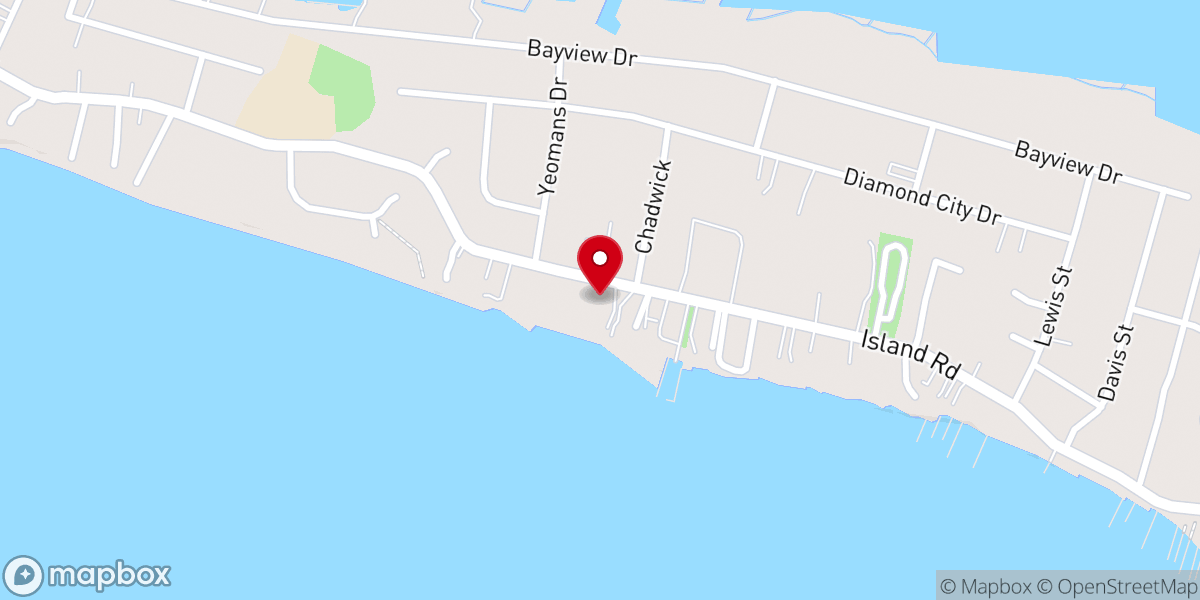 Map showing location of The Bridge Down East