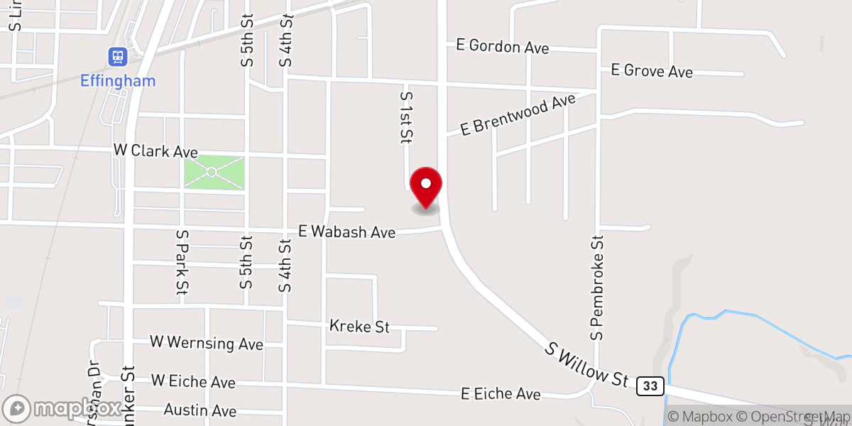 Map showing location of New Beginnings Church