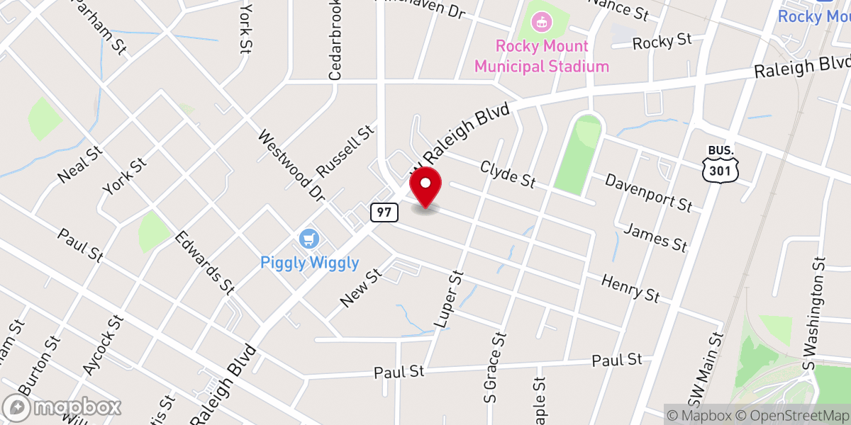 Map showing location of Emanuel Chapel Free Will Baptist