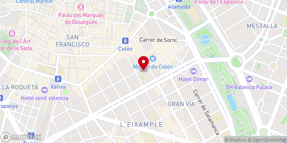 Map showing location of Basílica San Vicente Ferrer