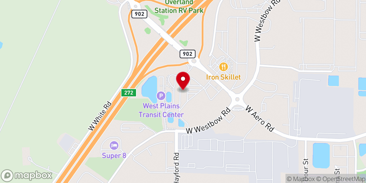 Map showing location of Westside Church
