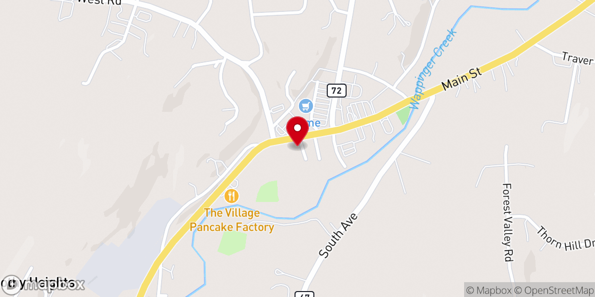 Map showing location of Pleasant Valley Presbyterian