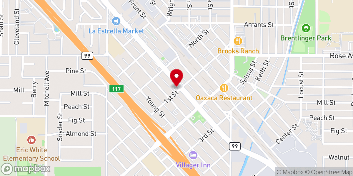 Map showing location of Selma Community Outreach Ministry (Kingdom Builders)