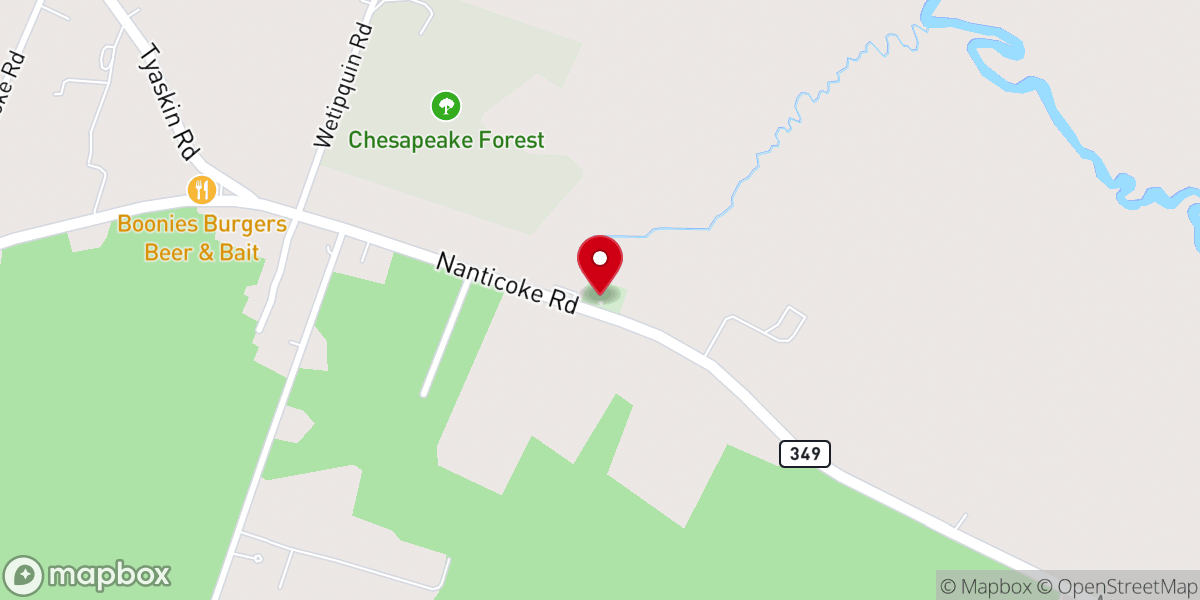 Map showing location of Saint Marys Church