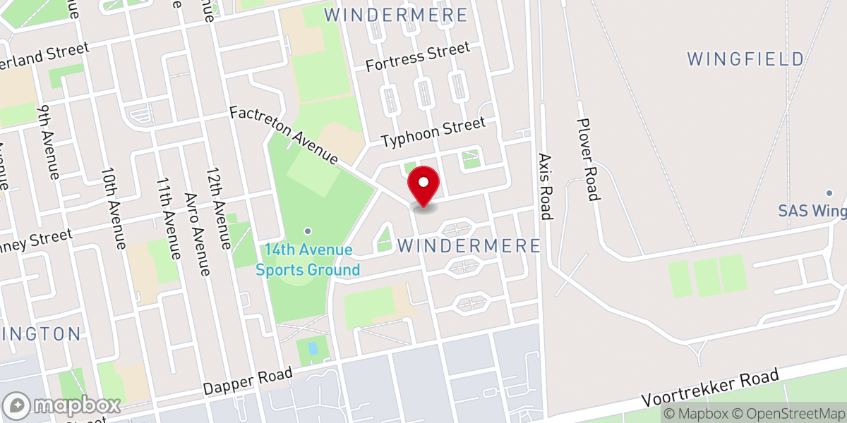 Map showing location of St. Luke's Catholic Church
