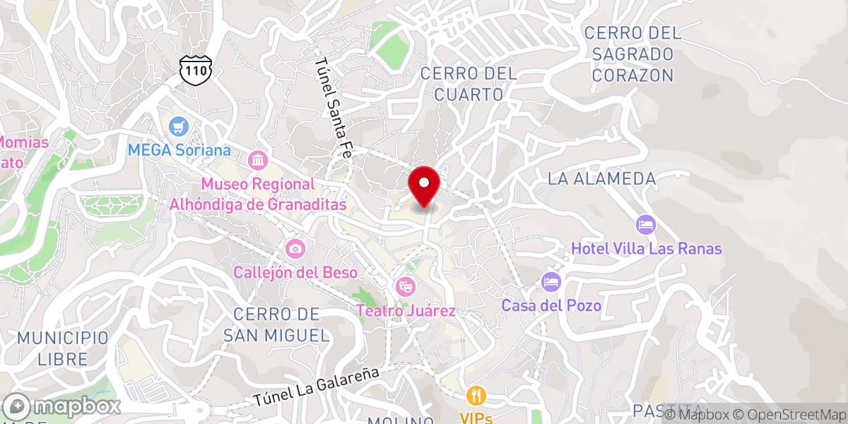Map showing location of Templo de la Compañía de Jesús Oratorio de San Felipe Neri