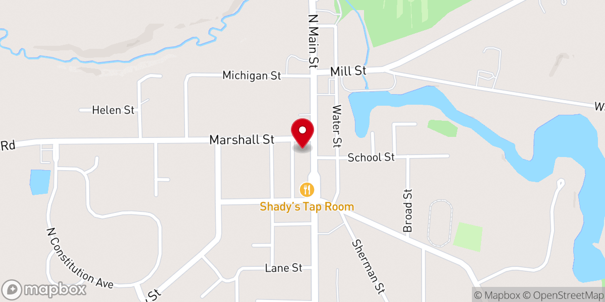 Map showing location of Brooklyn Presbyterian Church