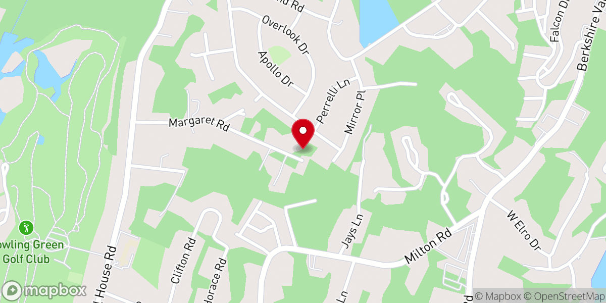 Map showing location of Oak Ridge Presbyterian Church