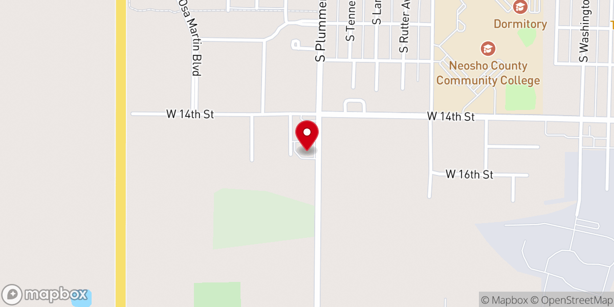 Map showing location of Westview Church