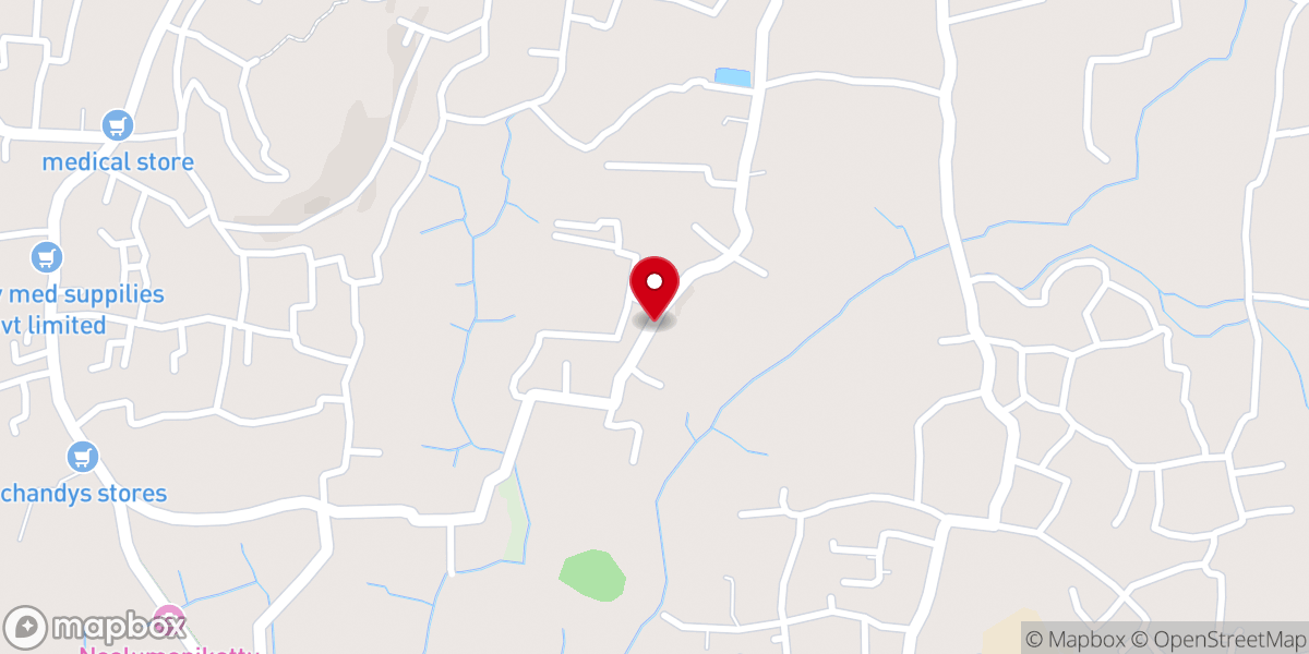 Map showing location of Ceylon Pentecostal Mission Thiruvanchoor