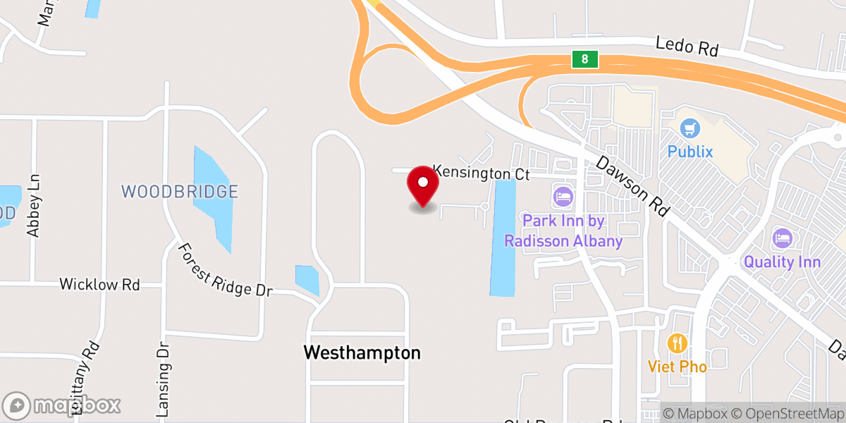 Map showing location of Family Worship Center