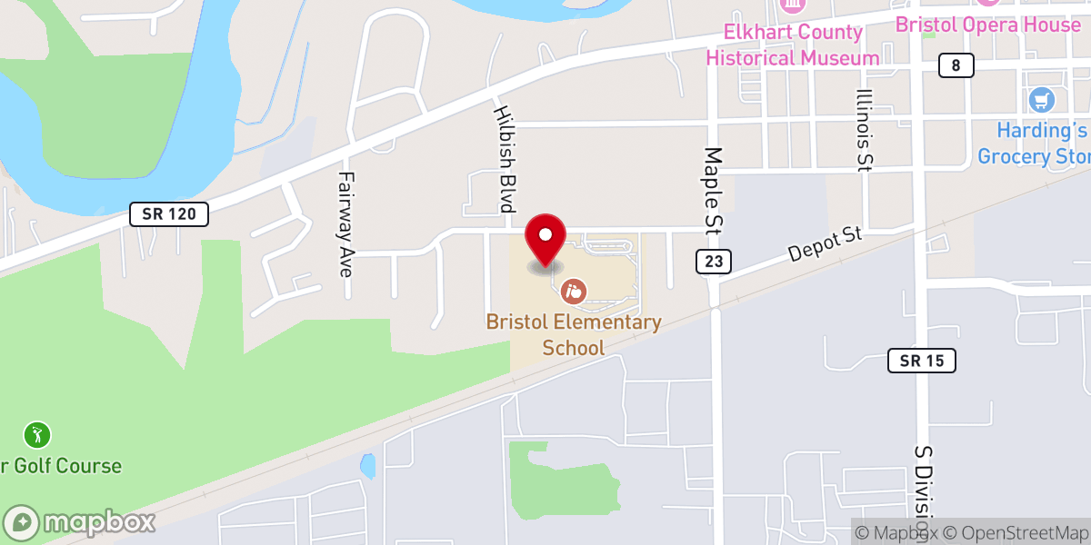 Map showing location of New Life Christian Center