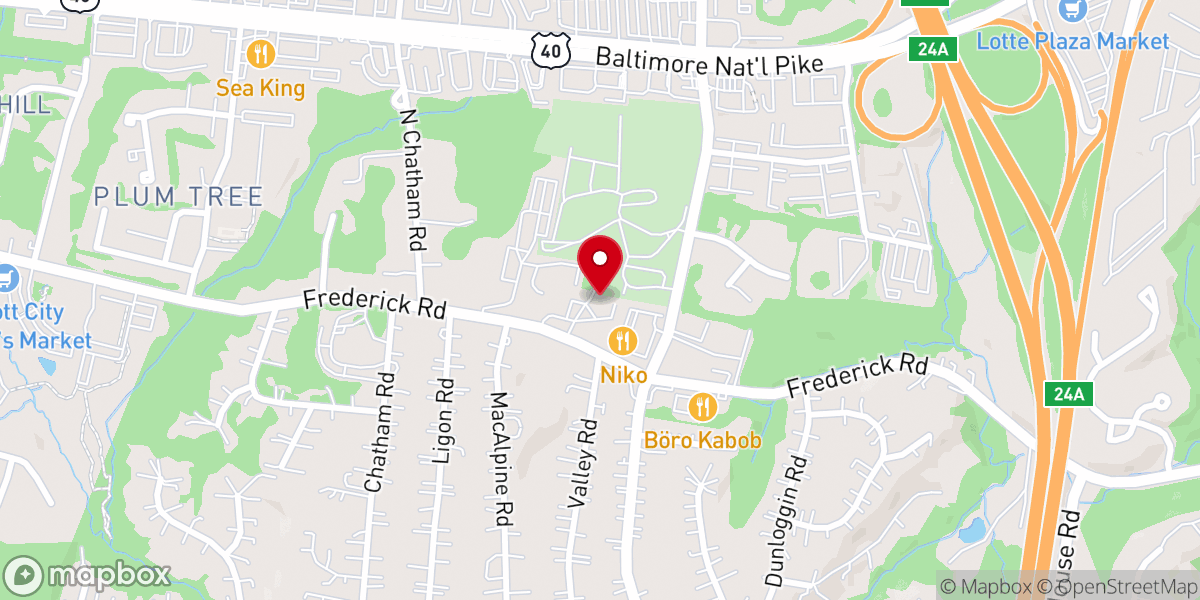 Map showing location of St Johns Episcopal Parish Offices PLC