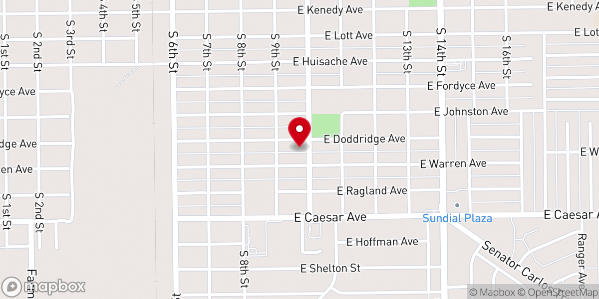 Map showing location of St Paul Lutheran Church