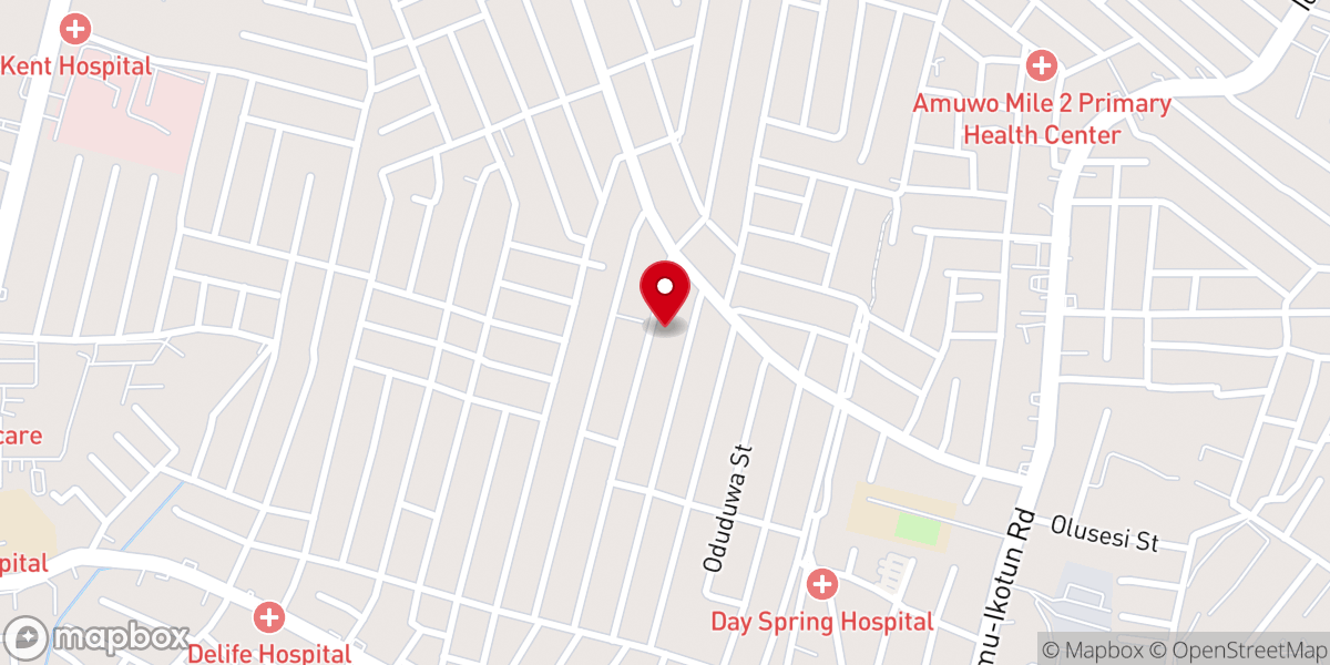 Map showing location of Rccg Hope of Glory Parish.A place where lost hope is being restored with greater glory.62, Idowu Anisere Street, Ikotun,Lagos