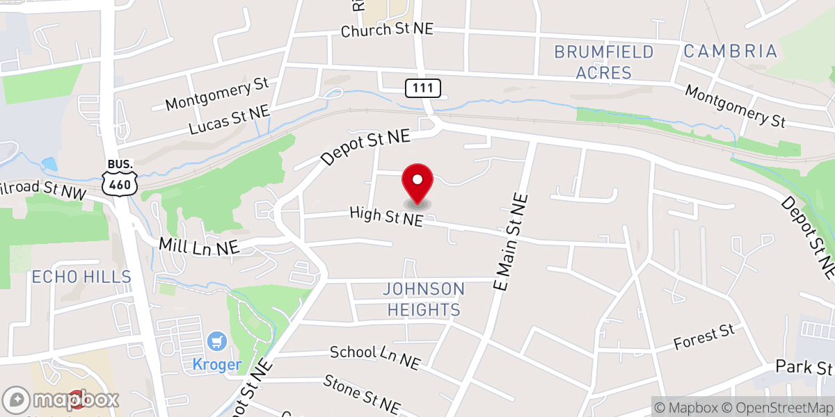 Map showing location of Schaeffer Memorial Baptist Church