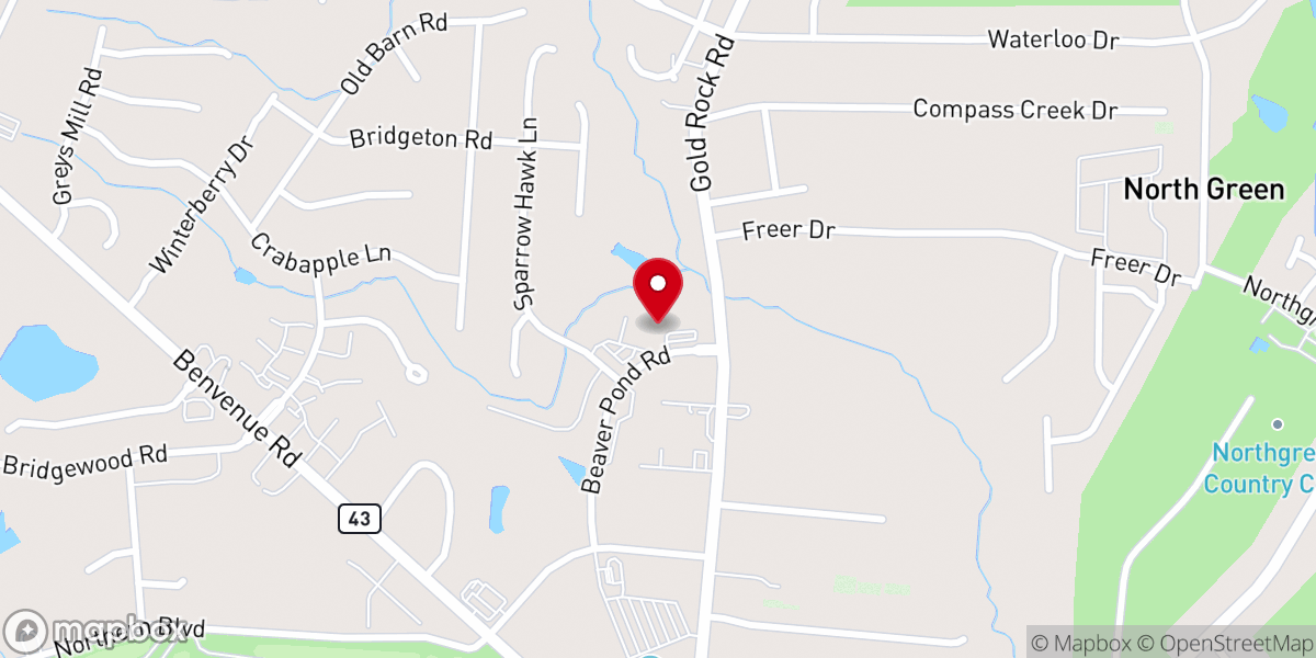 Map showing location of NorthSide Community Church