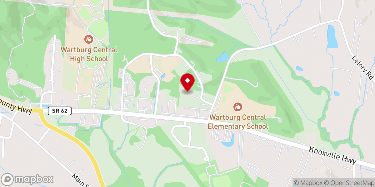 Map showing location of Lighthouse Baptist Church
