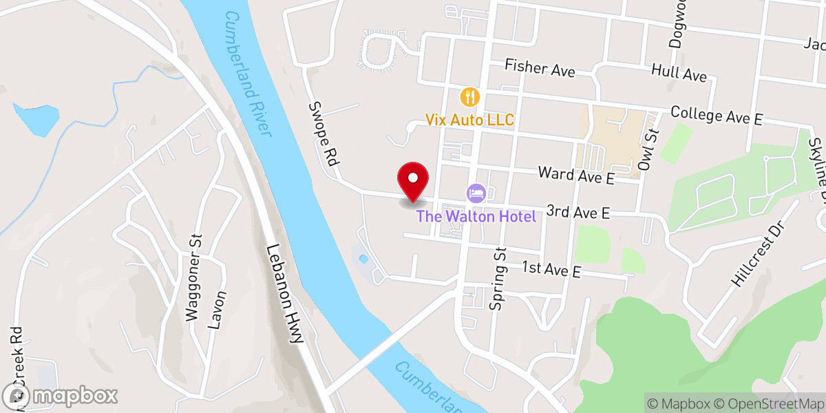 Map showing location of Light Of The World Church