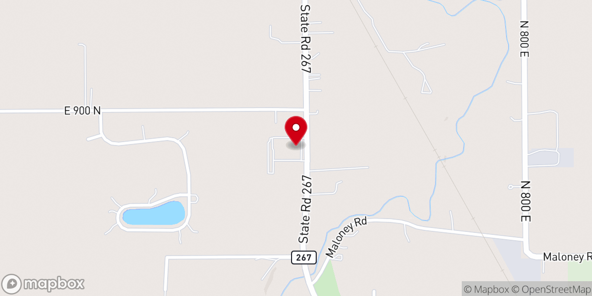 Map showing location of Cornerstone Christian Church