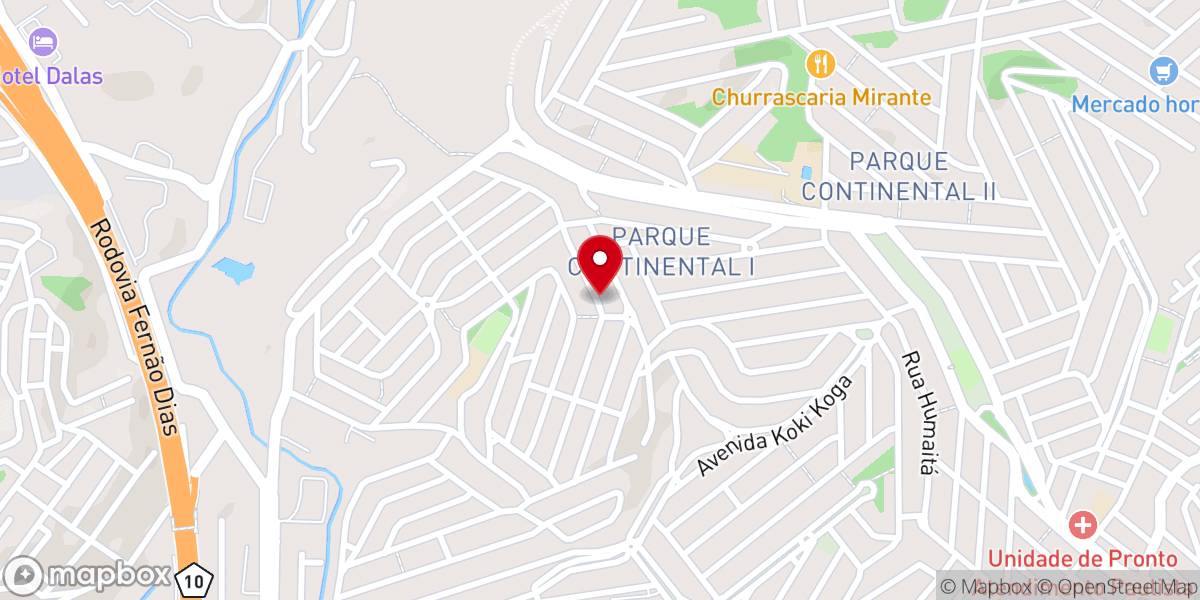 Map showing location of Igreja Evangélica Pentecostal