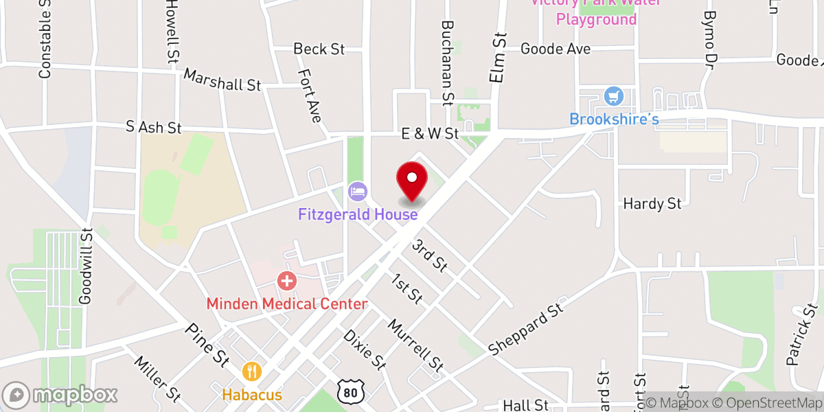 Map showing location of St John's Episcopal Church