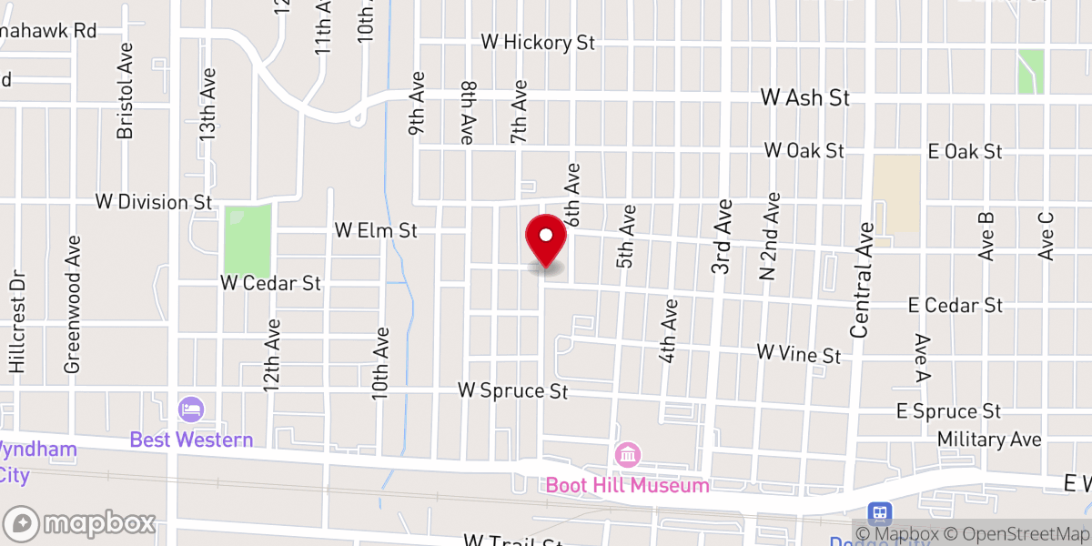 Map showing location of New Creation Christian Church Inc