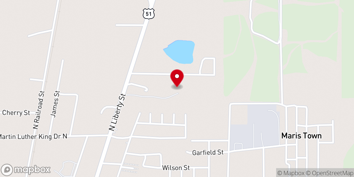 Map showing location of In His Steps Ministries