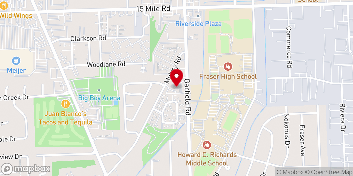 Map showing location of Christ Church Fraser: A Global Methodist Community