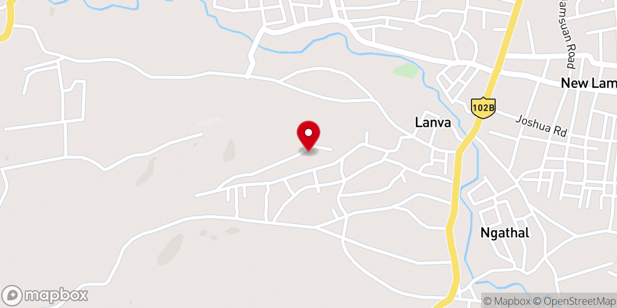 Map showing location of Tangnuam CBA Church