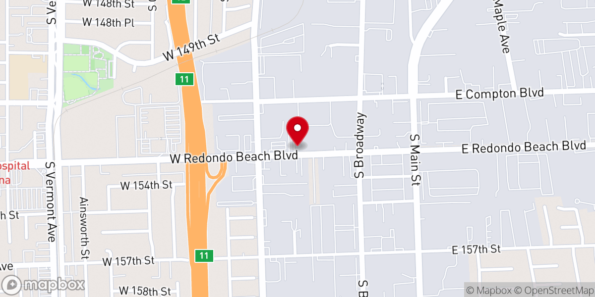 Map showing location of Lamp Presbyterian Church of La