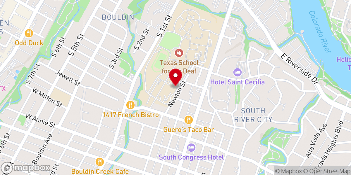 Map showing location of Jesus Lutheran Church of the Deaf