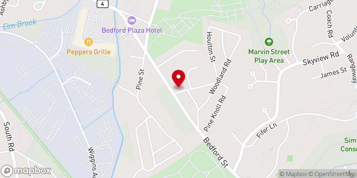 Map showing location of Immanuel Baptist Church