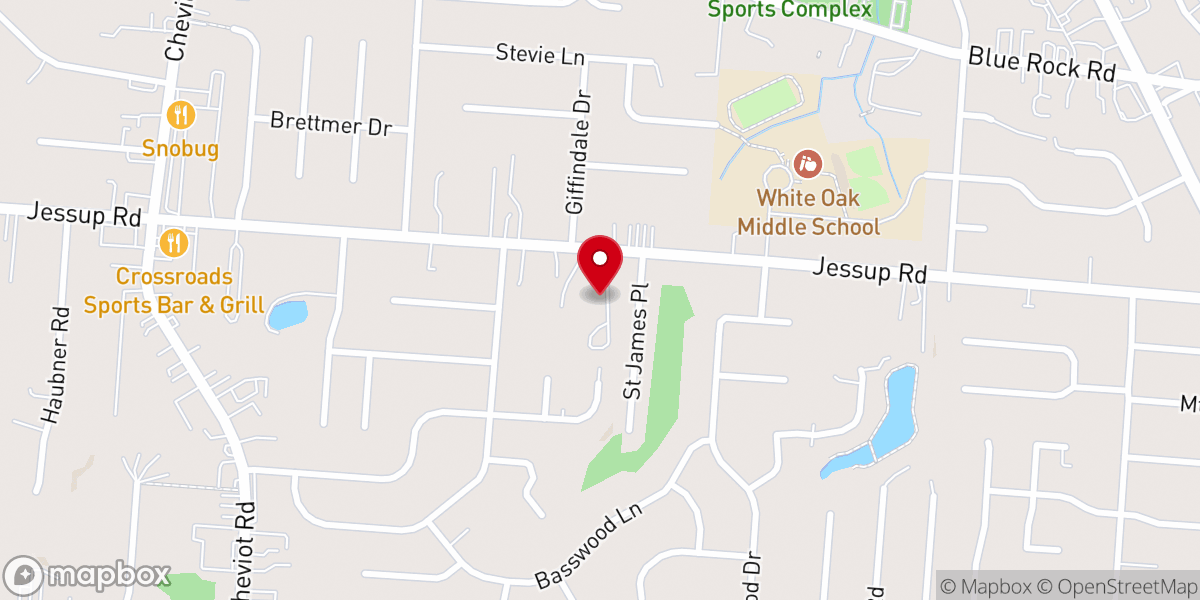 Map showing location of Evangelical Fellowship Chapel