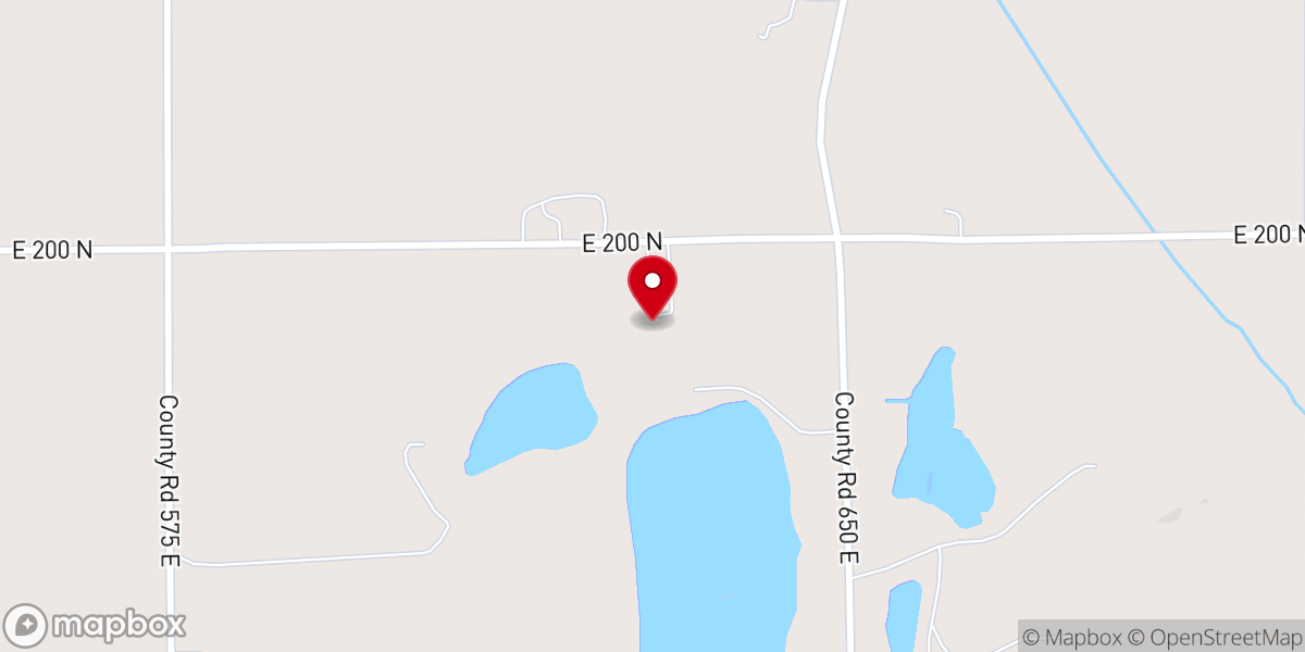 Map showing location of Pleasant View Mennonite Church