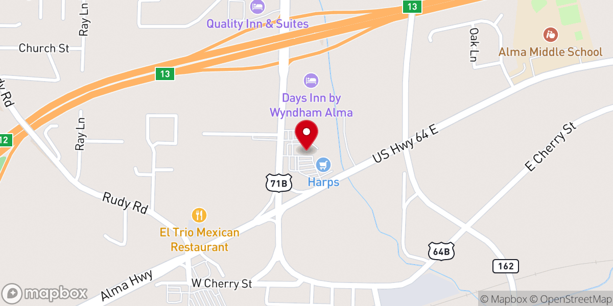 Map showing location of Visionary Christian Church