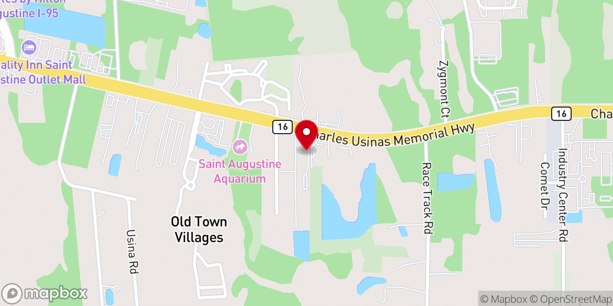 Map showing location of Covenant Presbyterian Church