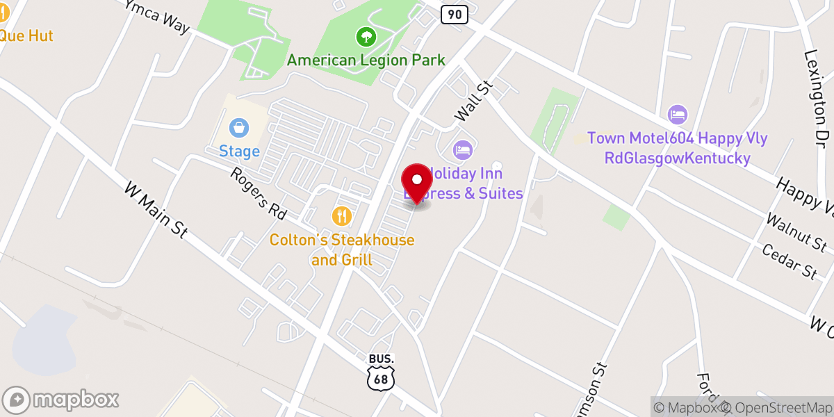 Map showing location of Crossland Community Church (Glasgow Campus)