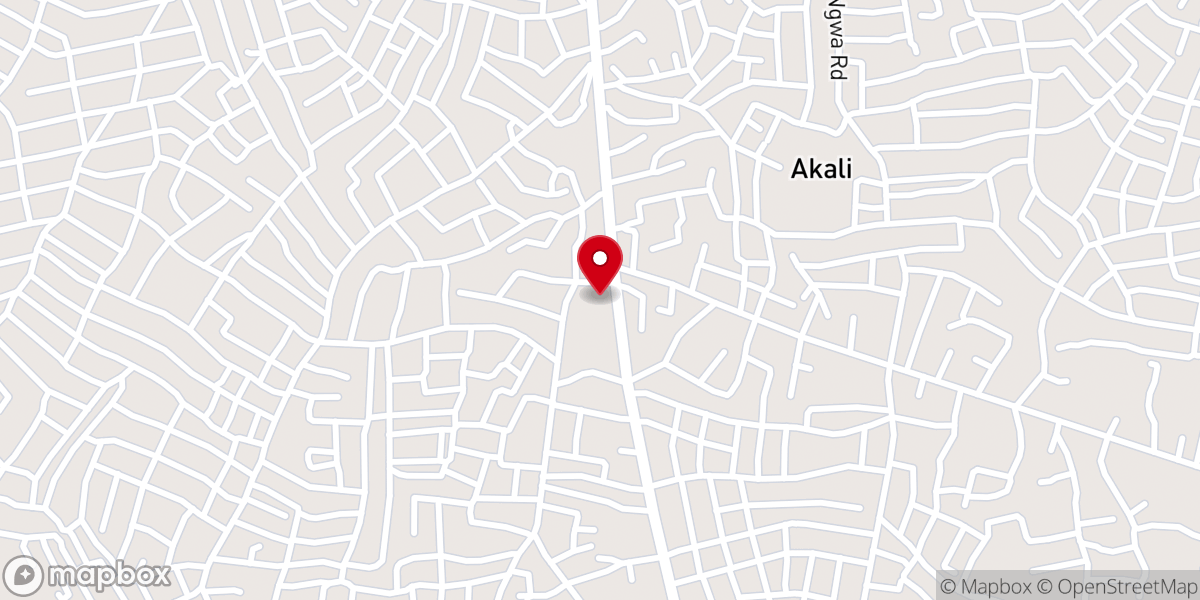 Map showing location of All Saints Anglican Church, Umzogele