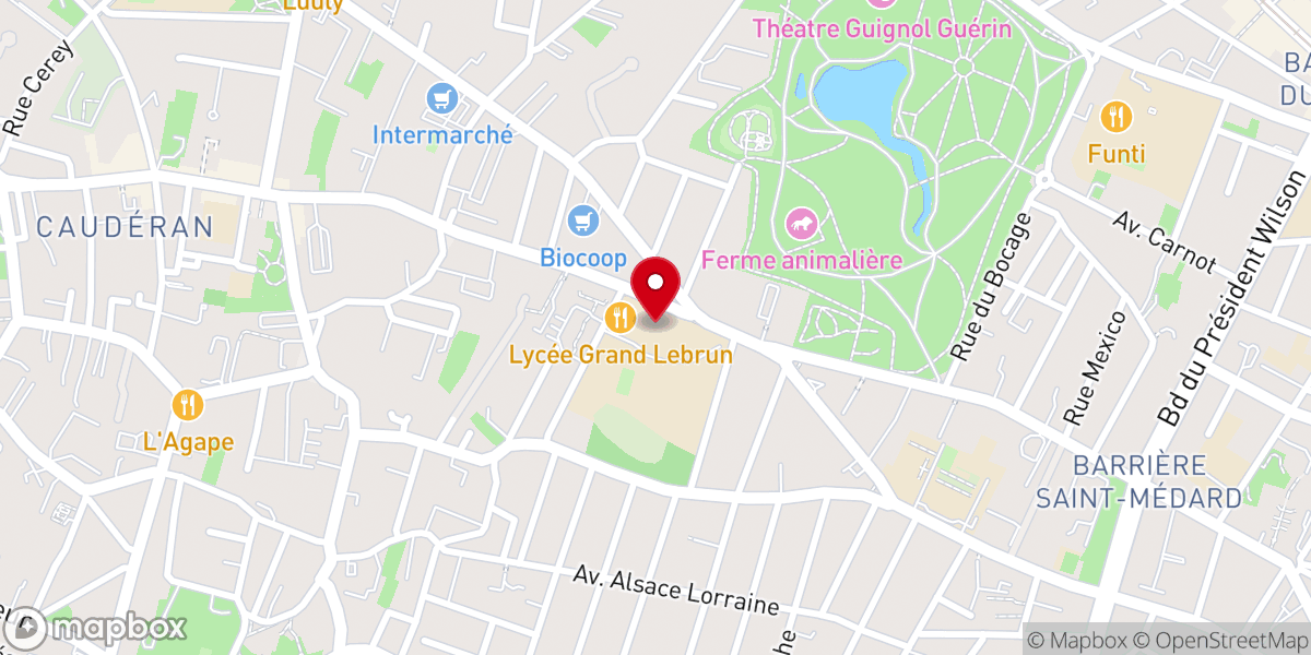Map showing location of Chapelle Notre Dame des Grâces