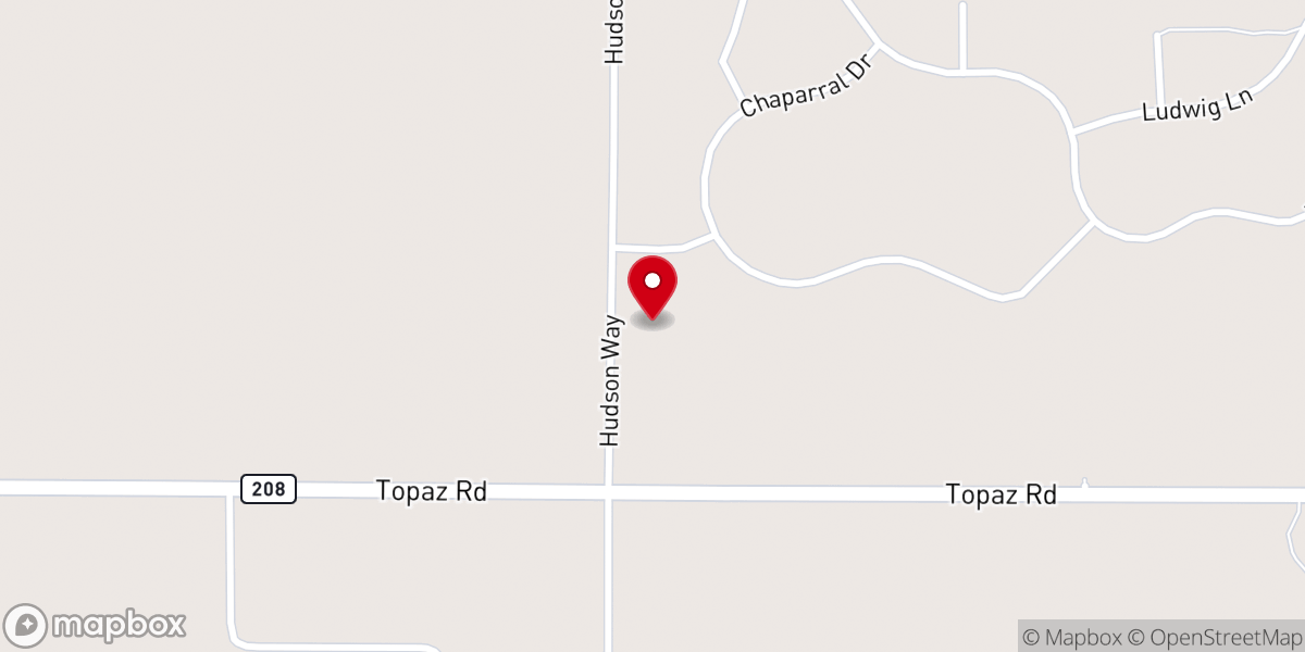 Map showing location of Smith Valley Baptist Church