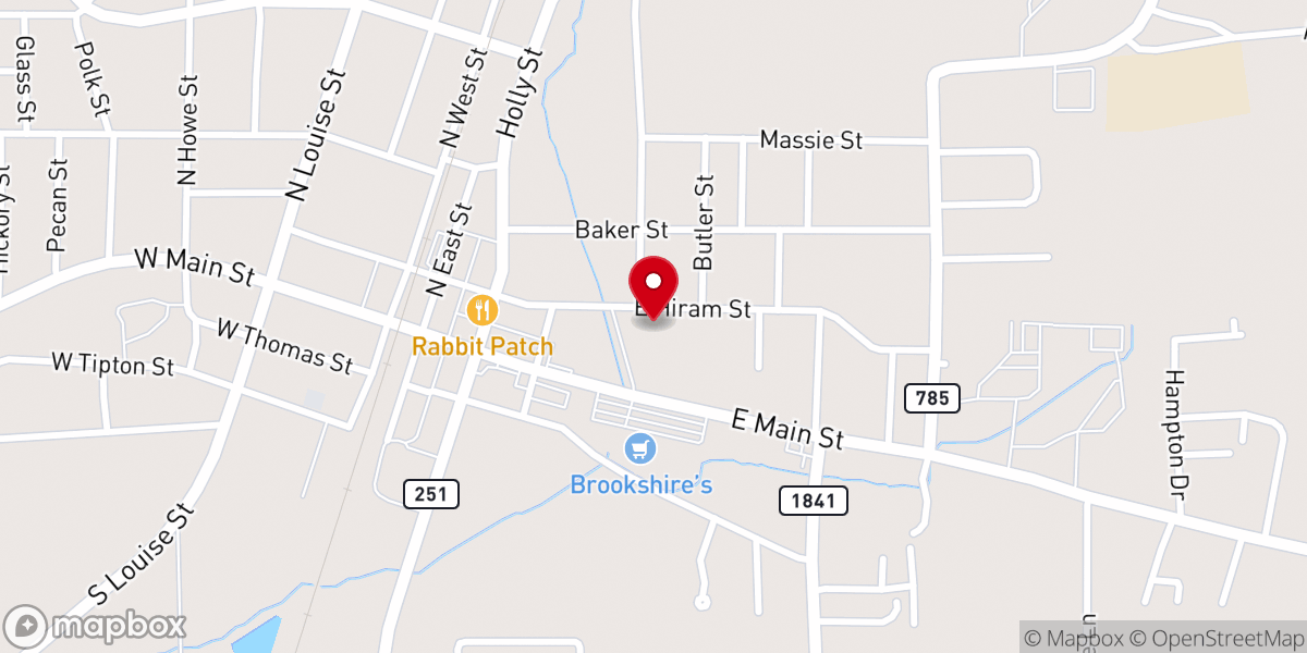 Map showing location of God's Anointed Ministries