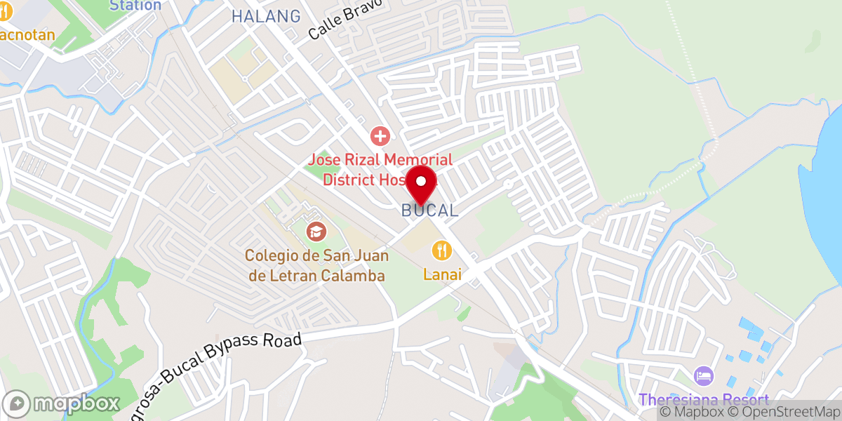 Map showing location of City Church of Jesus Christ in Calamba City