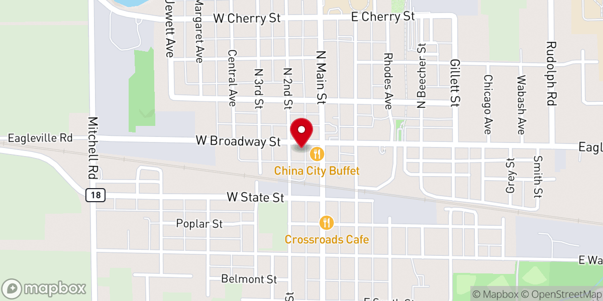 Map showing location of Church-Good Shepherd Methodist