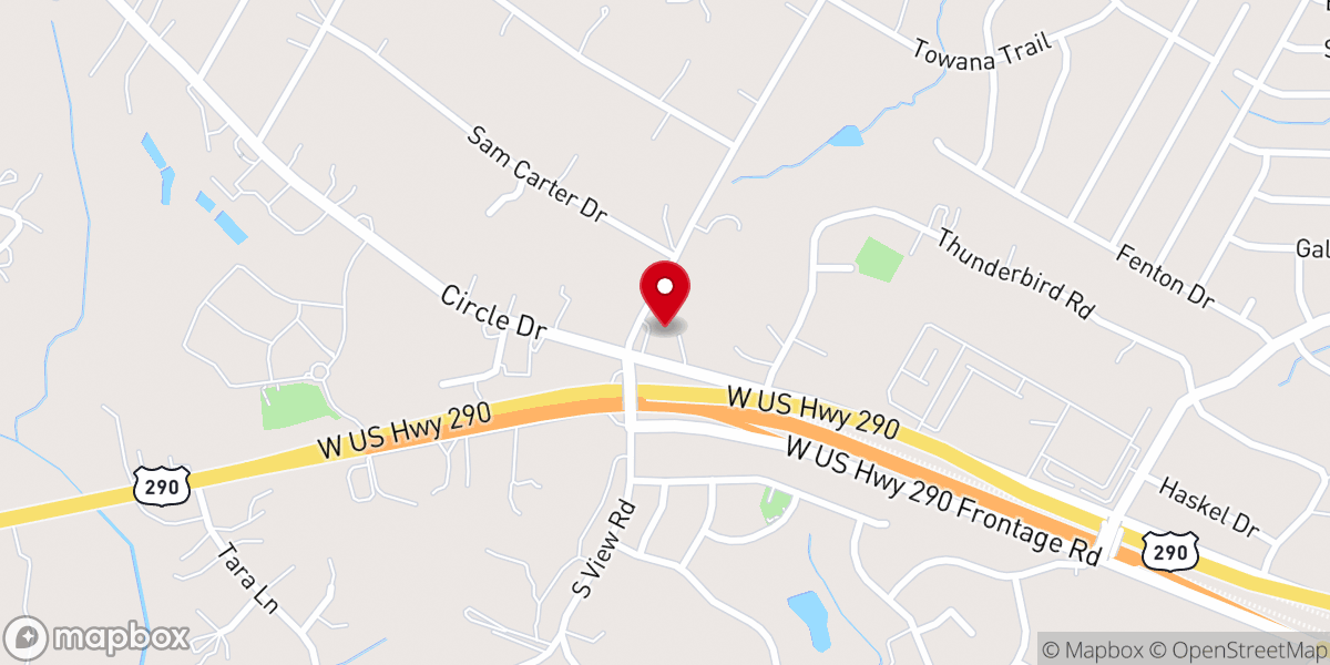 Map showing location of Scenic Hills Baptist Church