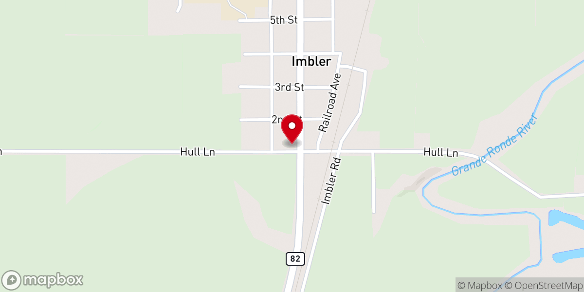 Map showing location of Imbler Methodist Church
