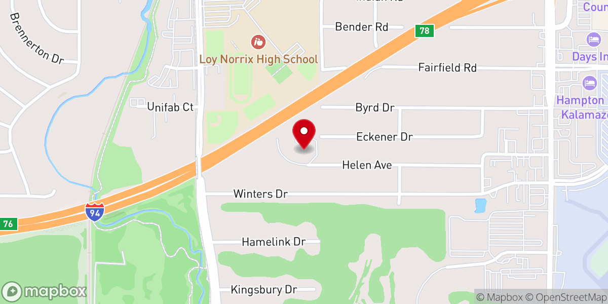 Map showing location of Westminster Presbyterian Church
