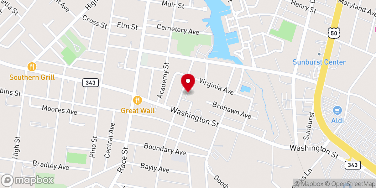 Map showing location of Souls Harbor Church of God